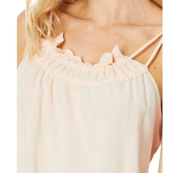 NWT Splendid Myah Tank Cream Strappy L Ruffled Scoop Neckline Flowy Viscose - Picture 3 of 7